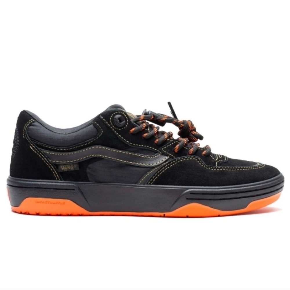 Vans Spitfire Rowan 2 Men Black Orange Flame With Lace Savers 082025 - Picture 2 of 5
